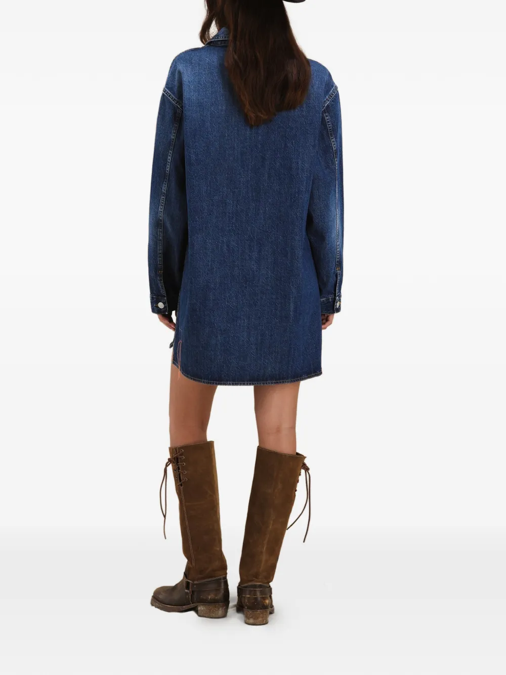  Fortela Fuegodress Denim Mini Dress - Blue 