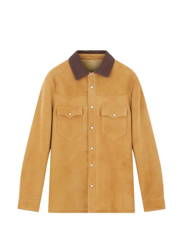 Fortela Shearl Suede Jacket in Neutrals