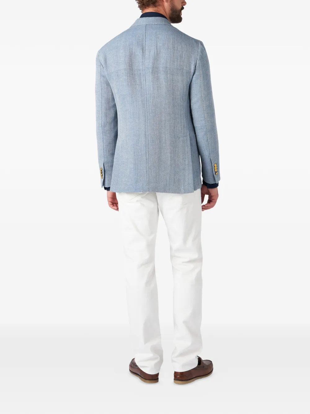 Fortela Blazer met dubbele rij knopen Blauw