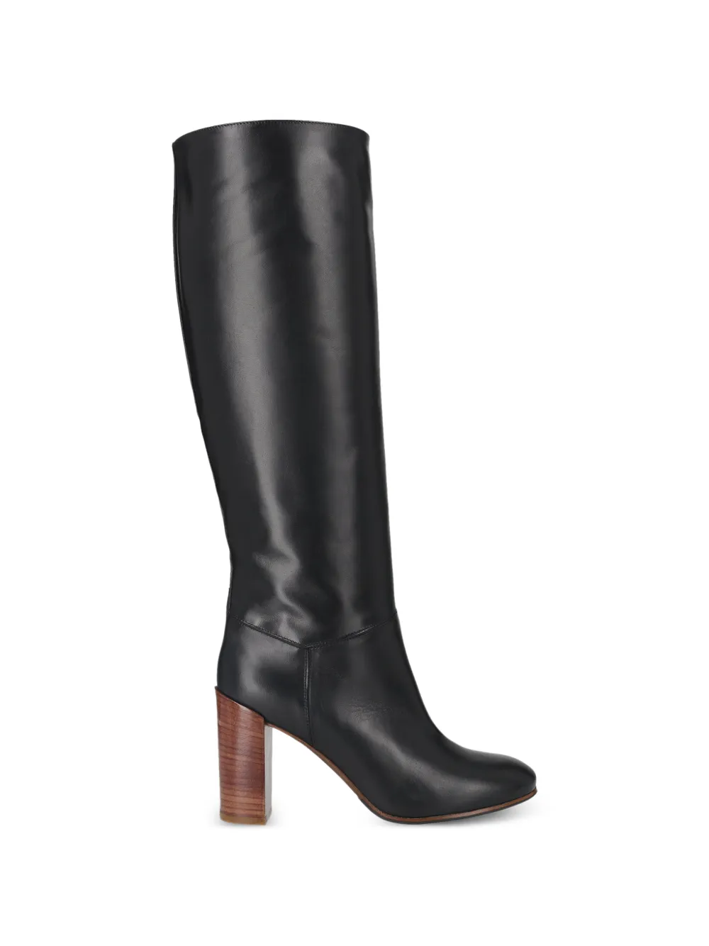 Fortela Elizabeth almond-toe leather boots - Nero