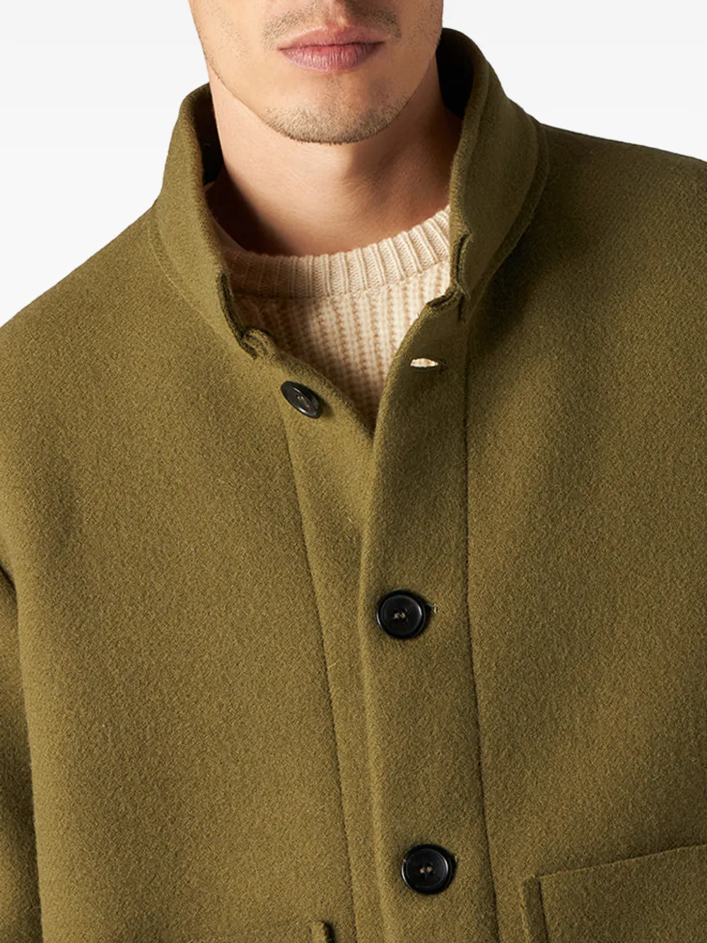  Fortela Miller Patch-pocket Jacket - Green 