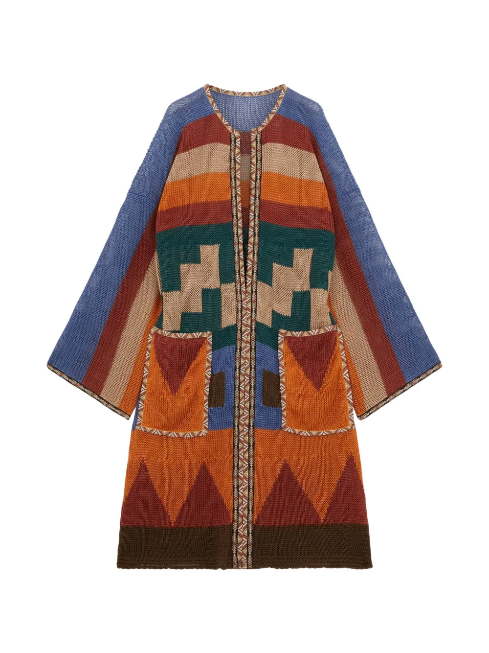 Fortela Lara maxi cardigan - Blu