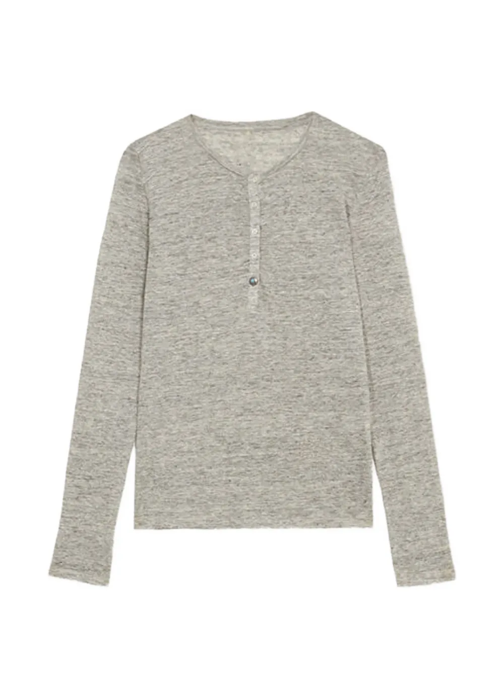 Fortela button serafino long-sleeve T-shirt - Grigio