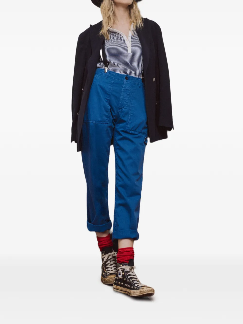  Fortela Patch Pocket Trousers - Blue 
