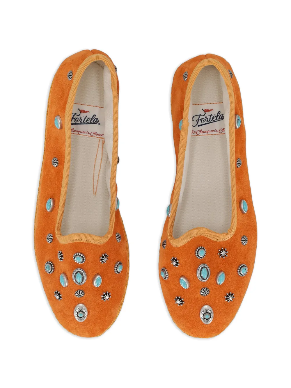 Fortela Friulan suède slippers Oranje