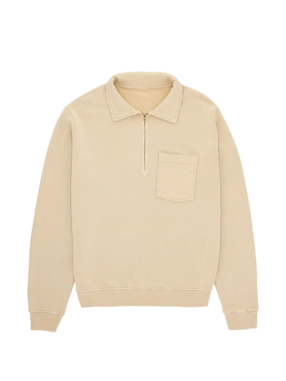 Fortela Yalep zip chest-pocket sweatshirt - Toni neutri