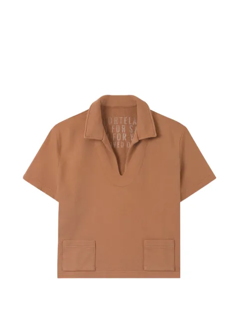 Fortela Grand V-neck short-sleeve sweatshirt