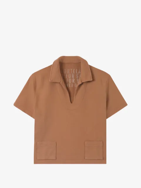 Fortela Grand V-neck short-sleeve sweatshirt