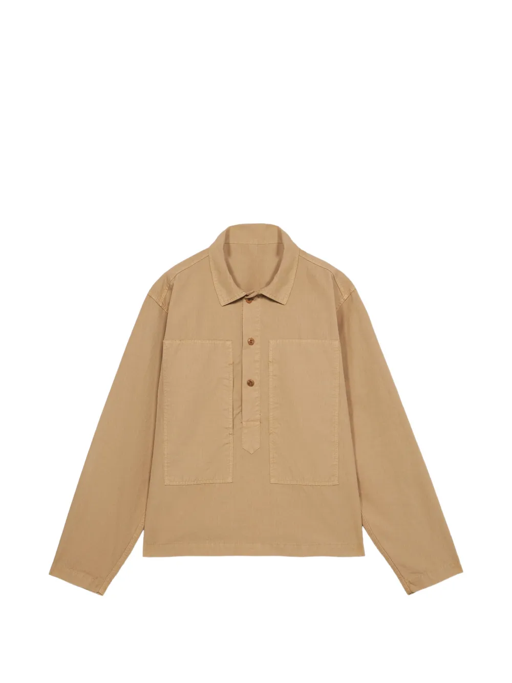 Fortela Fuego square-pocket overshirt - Toni neutri