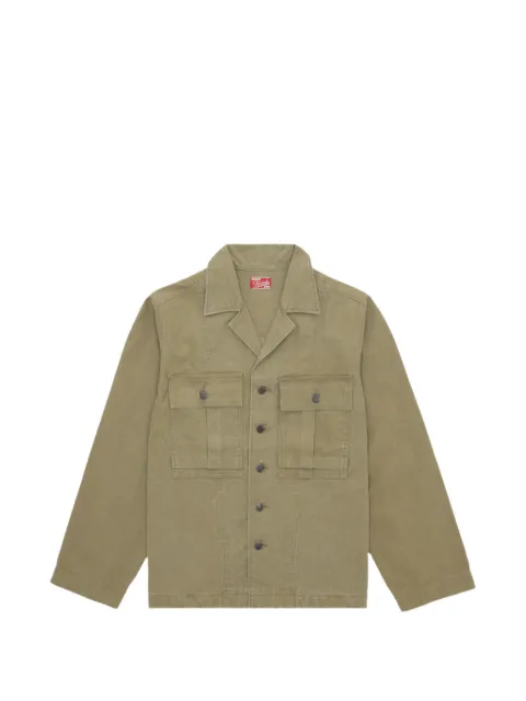 Fortela Richard button front-pocket overshirt