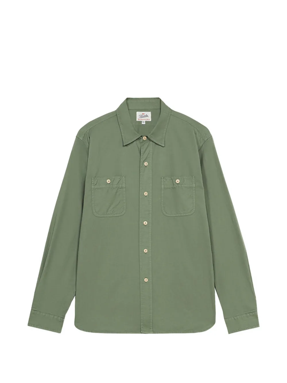 Fortela Workt patch-pocket cotton shirt - Verde