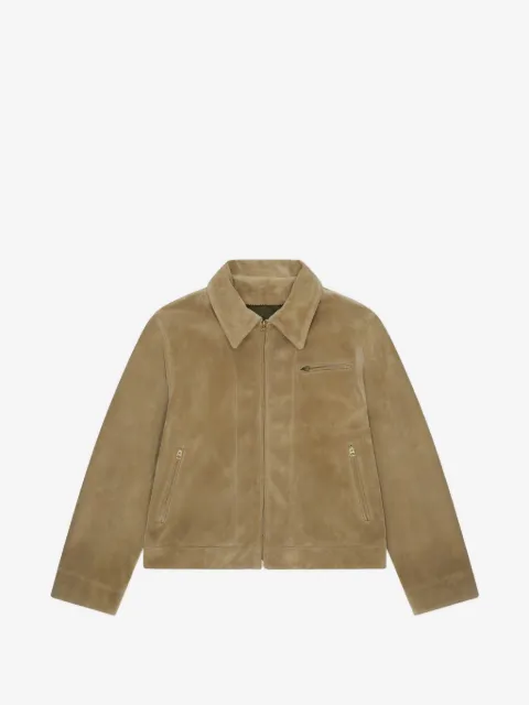 Fortela Rhode zip suede leather jacket
