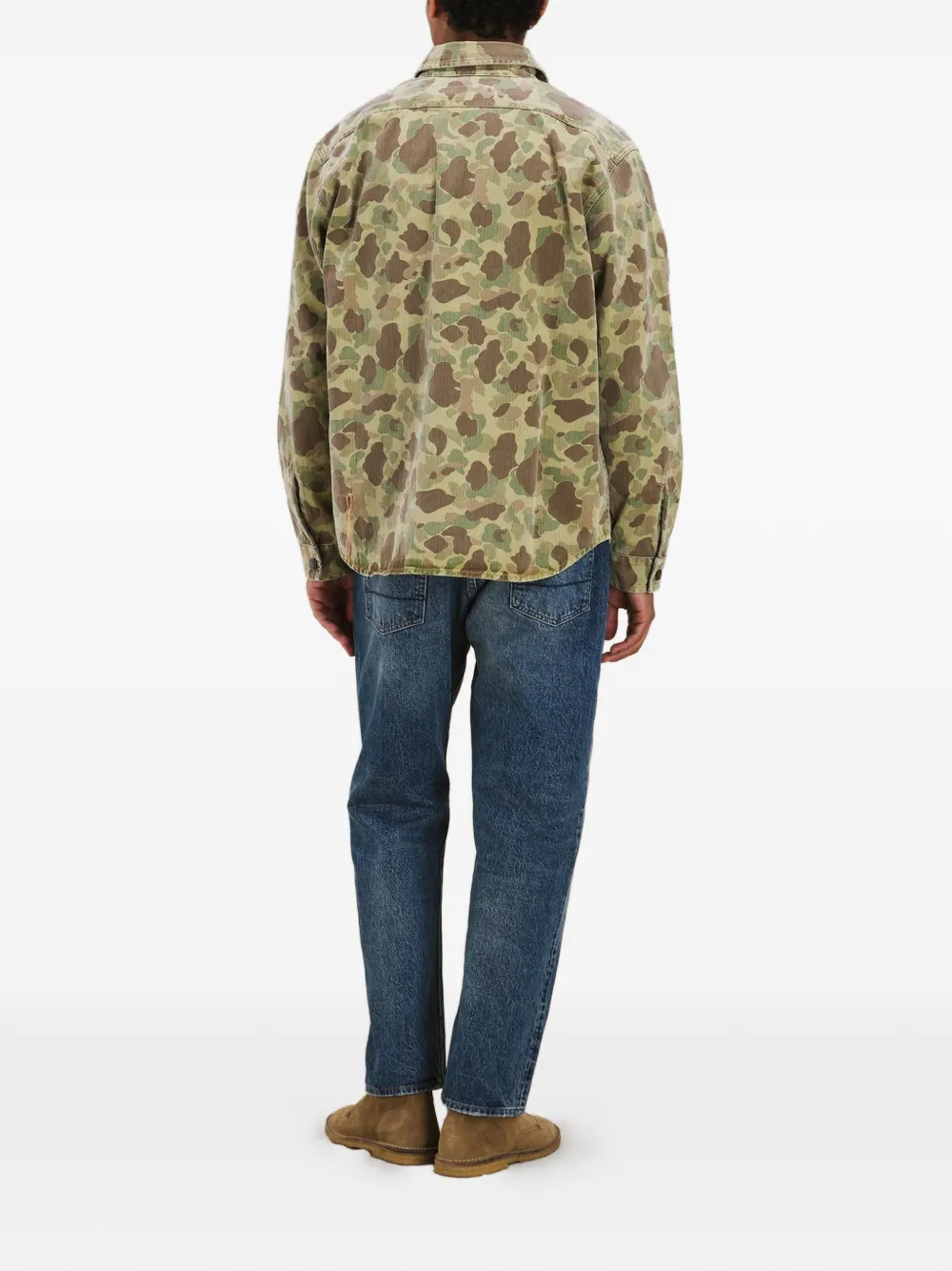 Fortela Kenny shirtjack met camouflagezak Groen