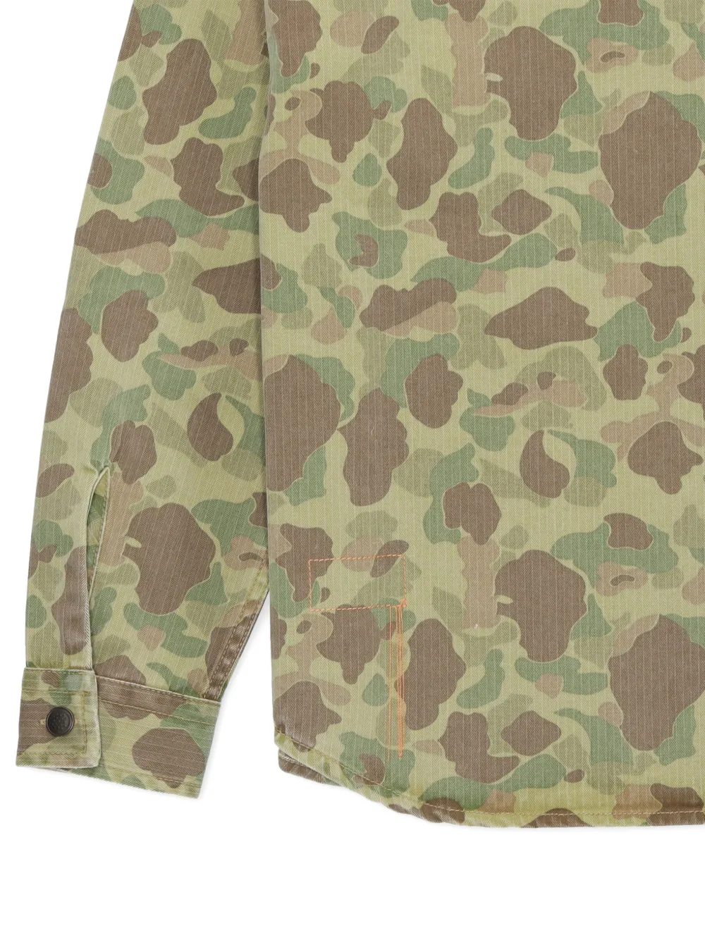 Fortela Kenny shirtjack met camouflagezak Groen