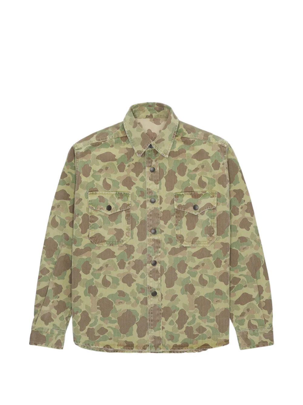 Fortela Kenny camouflage pocket overshirt - Verde