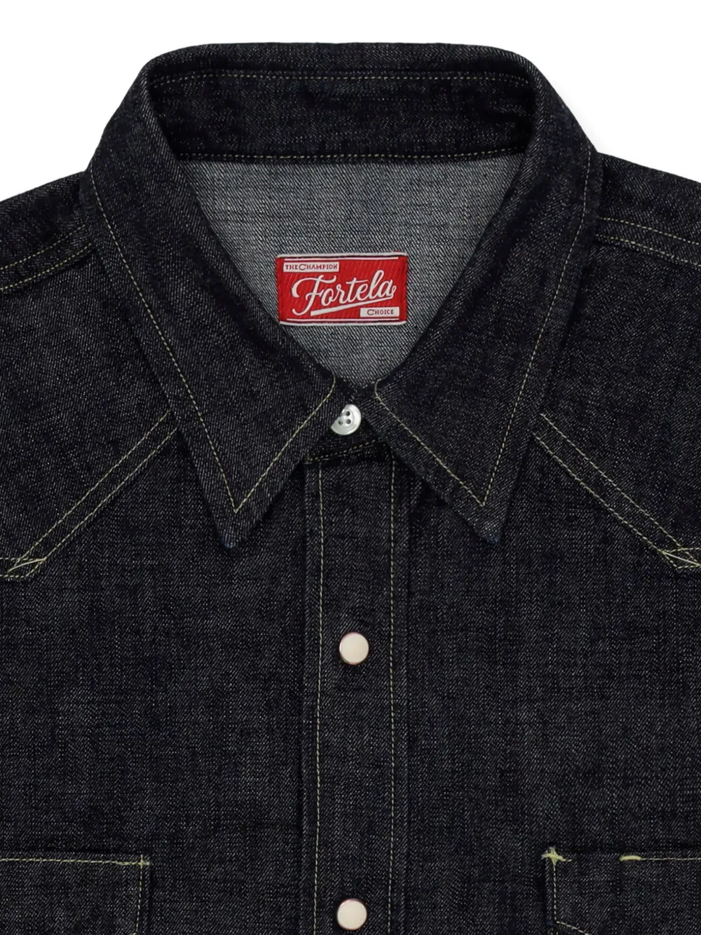 Fortela Jennyblu denim overhemd Blauw