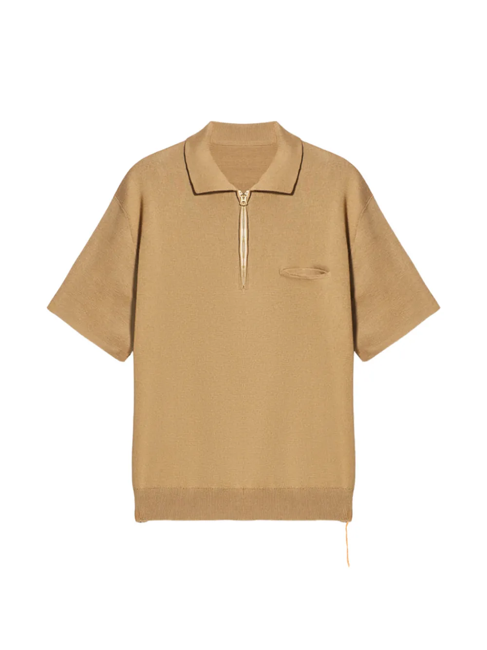 Fortela Laight zip front-pocket polo shirt - Toni neutri