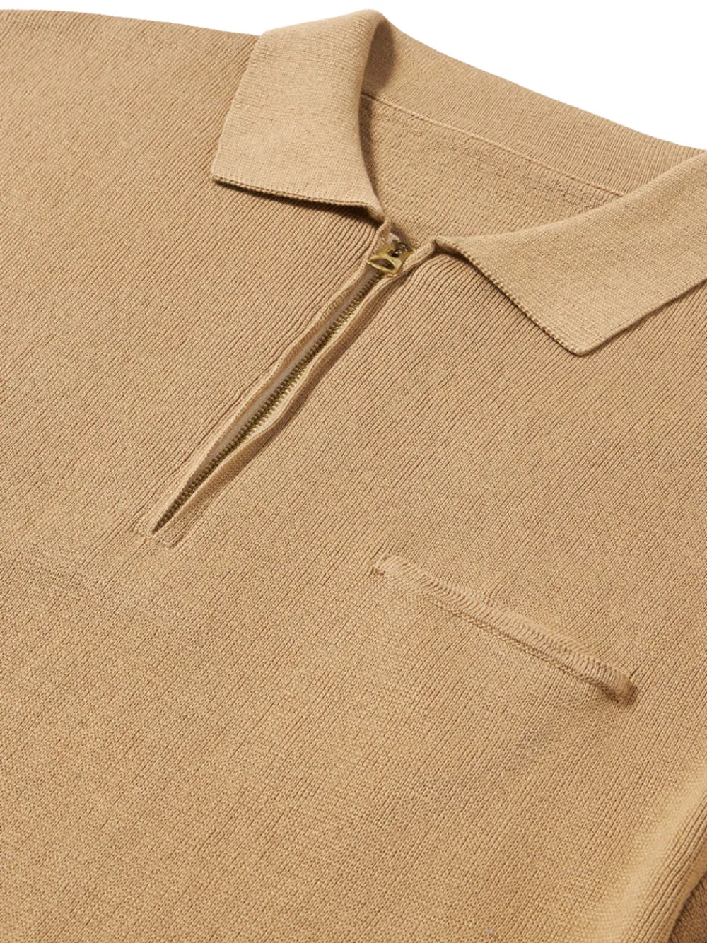 Laight Zip Front-Pocket Polo Shirt