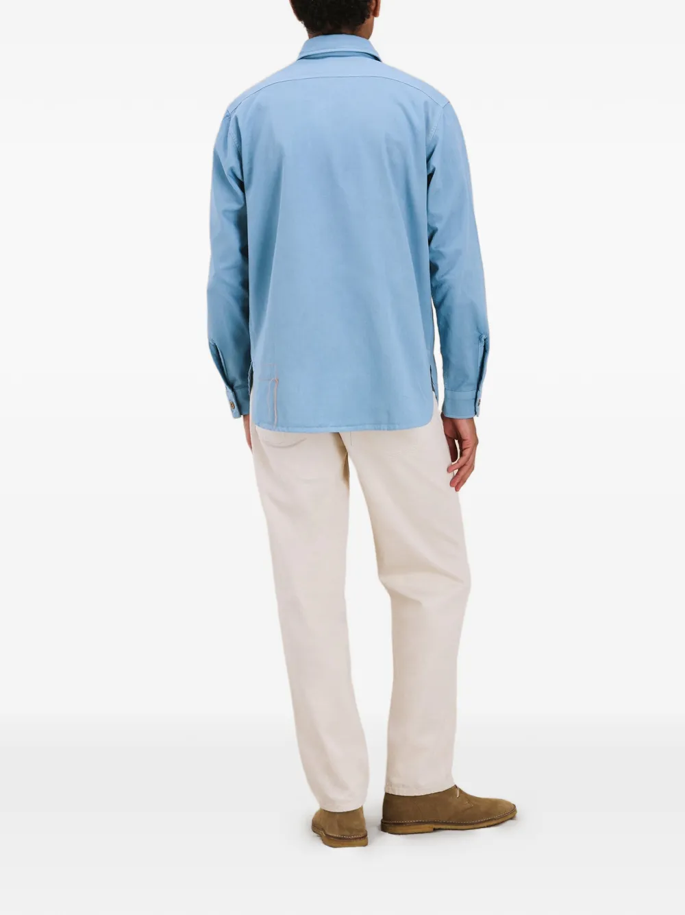 Fortela Cpo shirtjack met zak en knopen Blauw