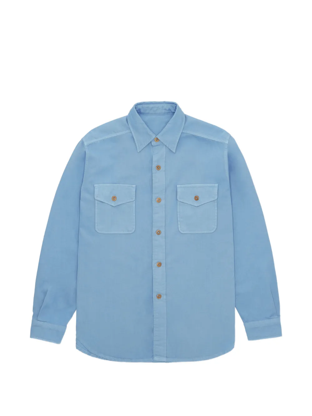 Fortela Cpo buttoned pocket overshirt - Blu