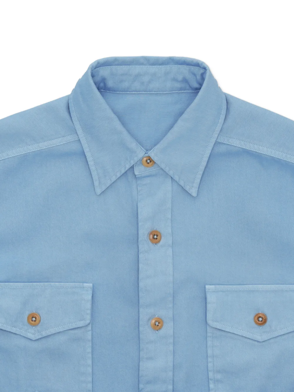 Fortela Cpo shirtjack met zak en knopen Blauw