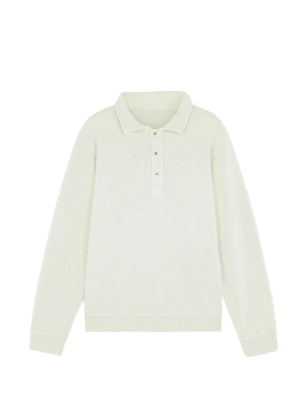 Fortela Hunting button long-sleeves polo shirt - Toni neutri