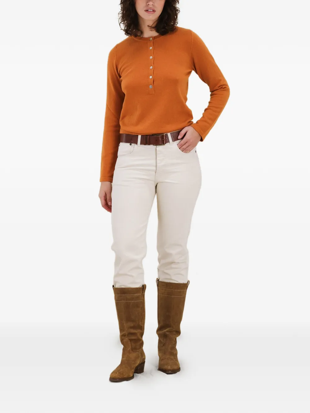  Fortela Lou Cashmere Sweater - Orange 