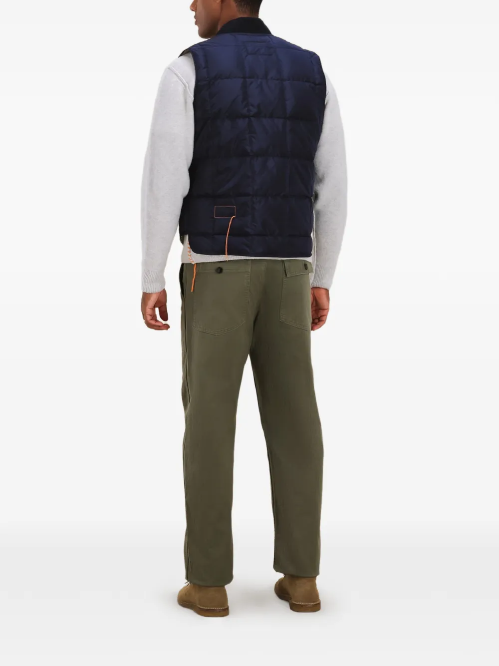  Fortela Vest 1 Quilted-pattern Gilet - Blue 