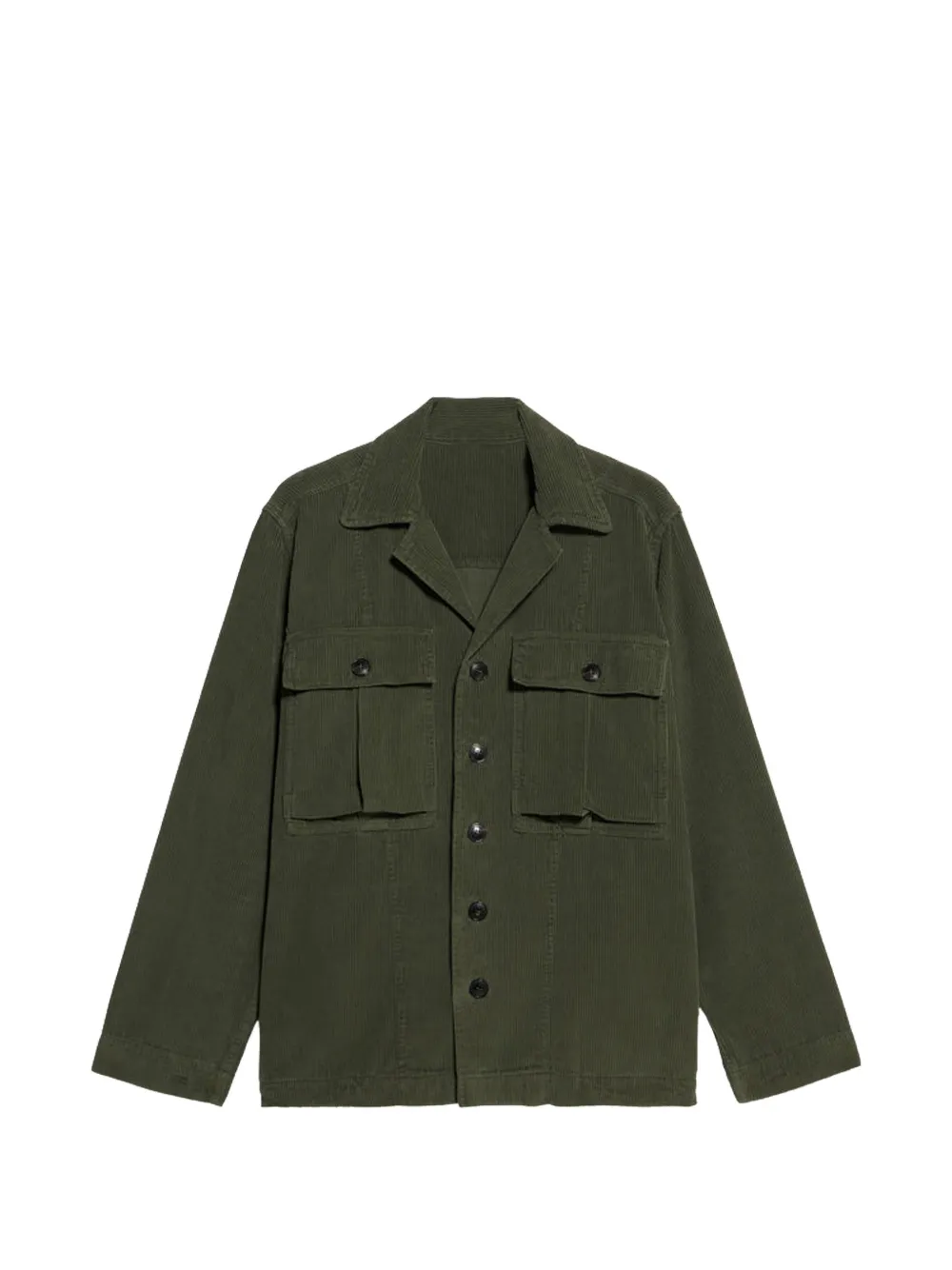 Fortela Solomon corduroy chest-pocket shirt - Verde