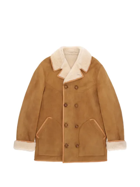 Fortela double-breasted shearling jacket