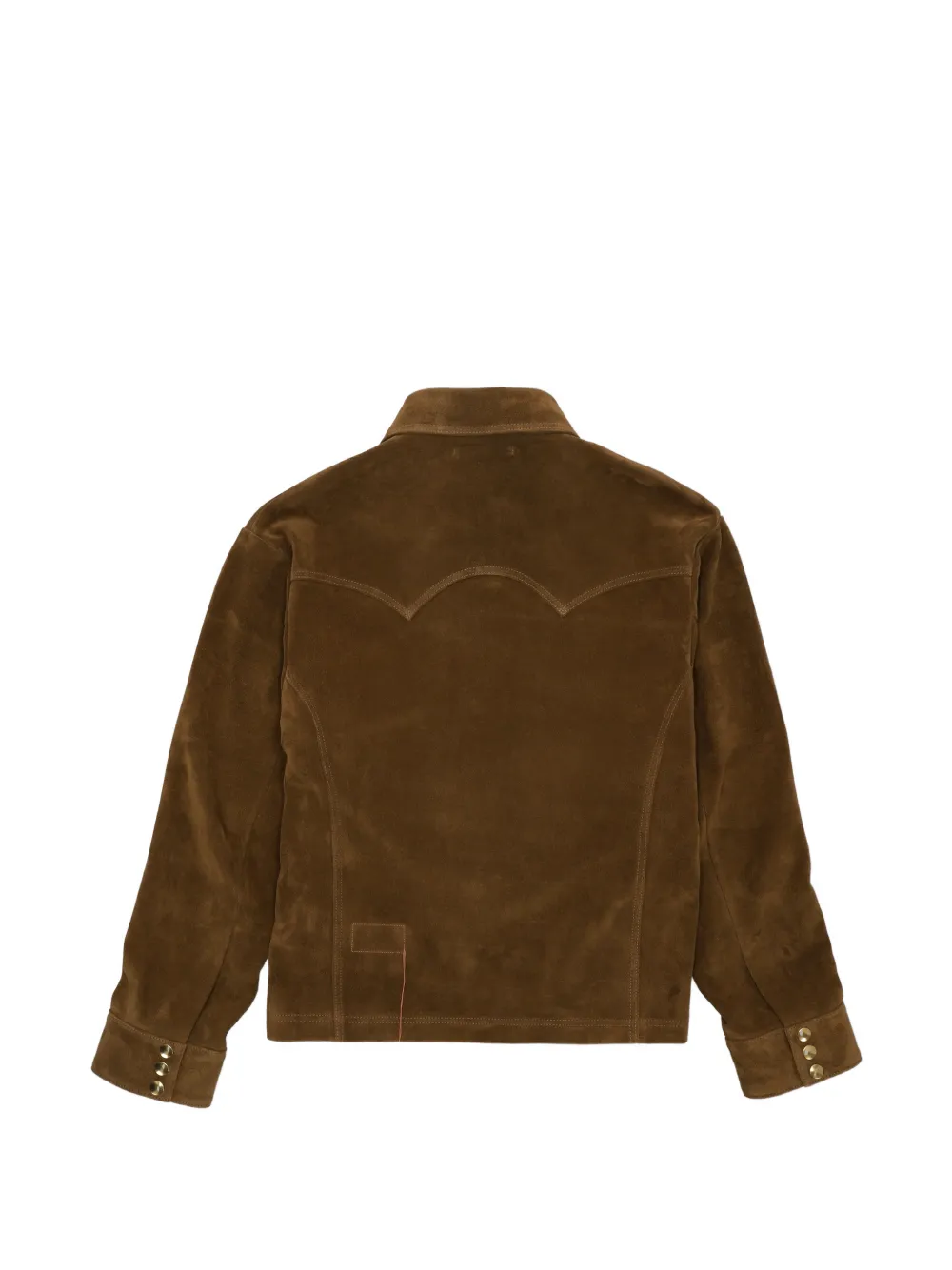 Chest-Pocket Suede Jacket