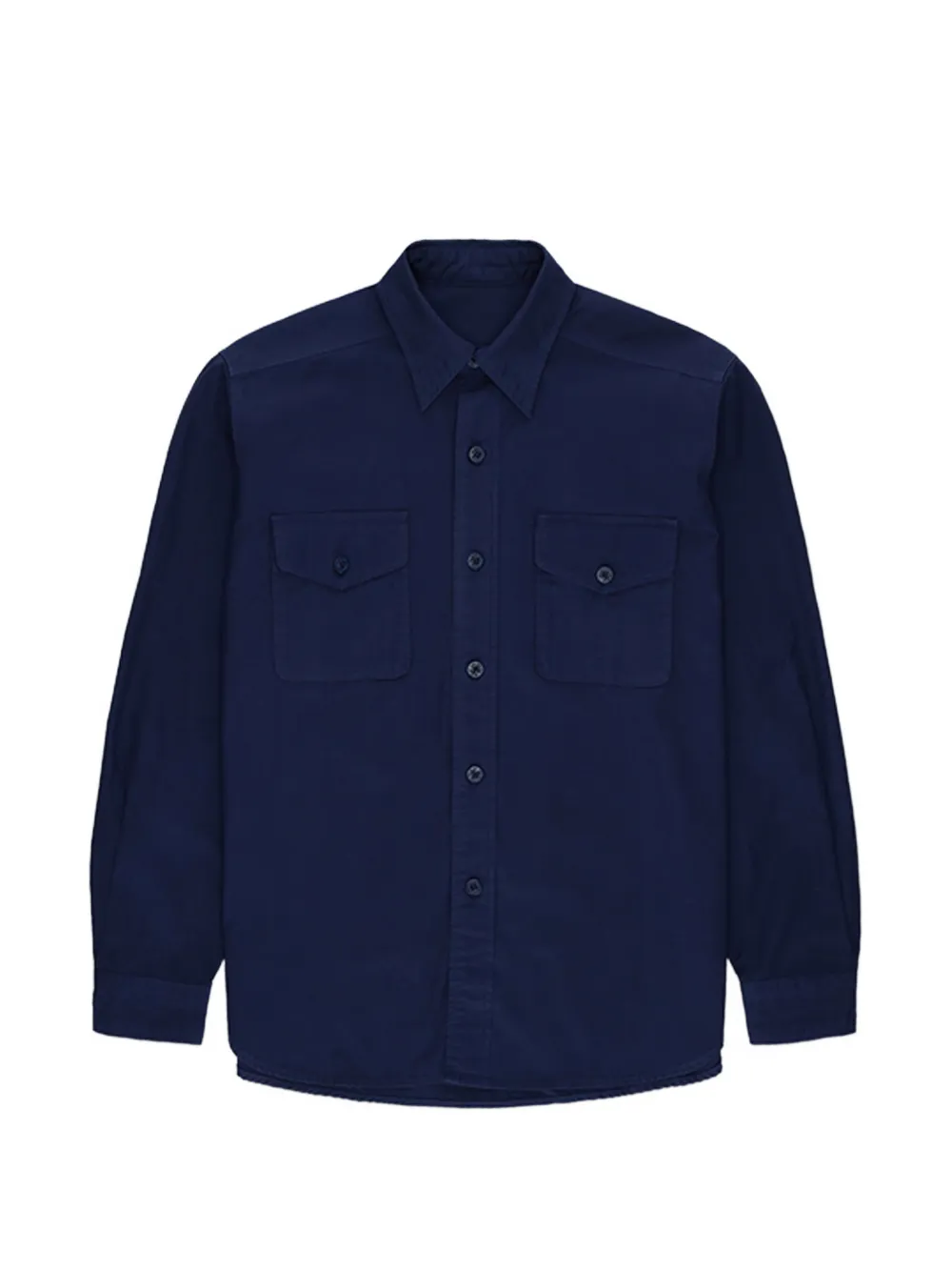 Fortela button-fastening cotton shirt - Blu