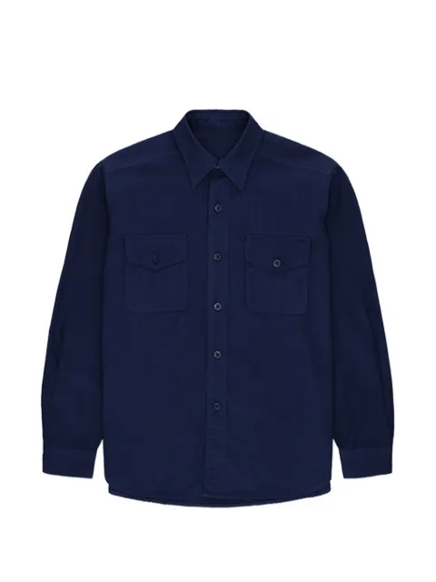 Fortela button-fastening cotton shirt