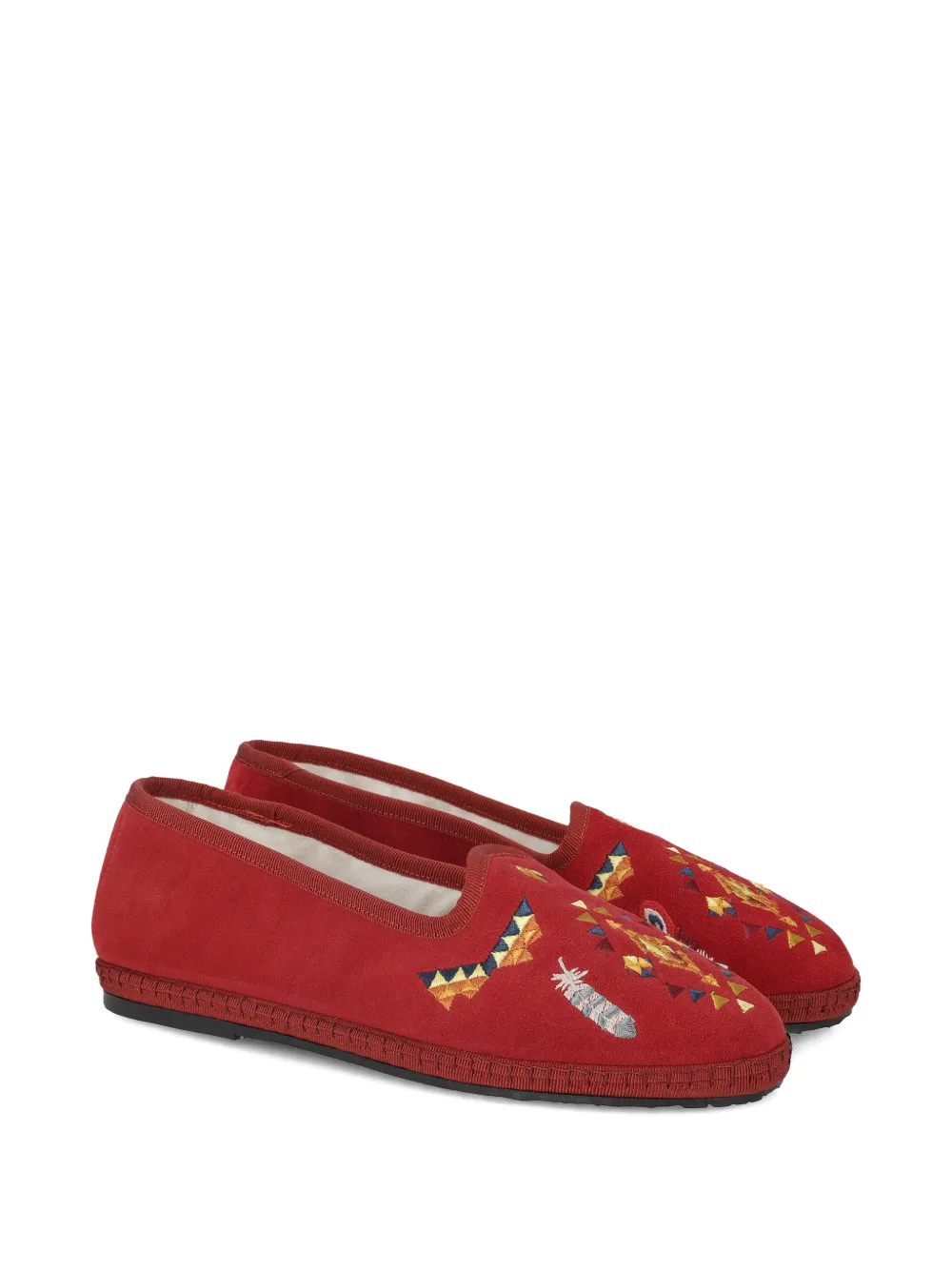  Fortela Frutate Friulane Embroidered Ballet Flats 