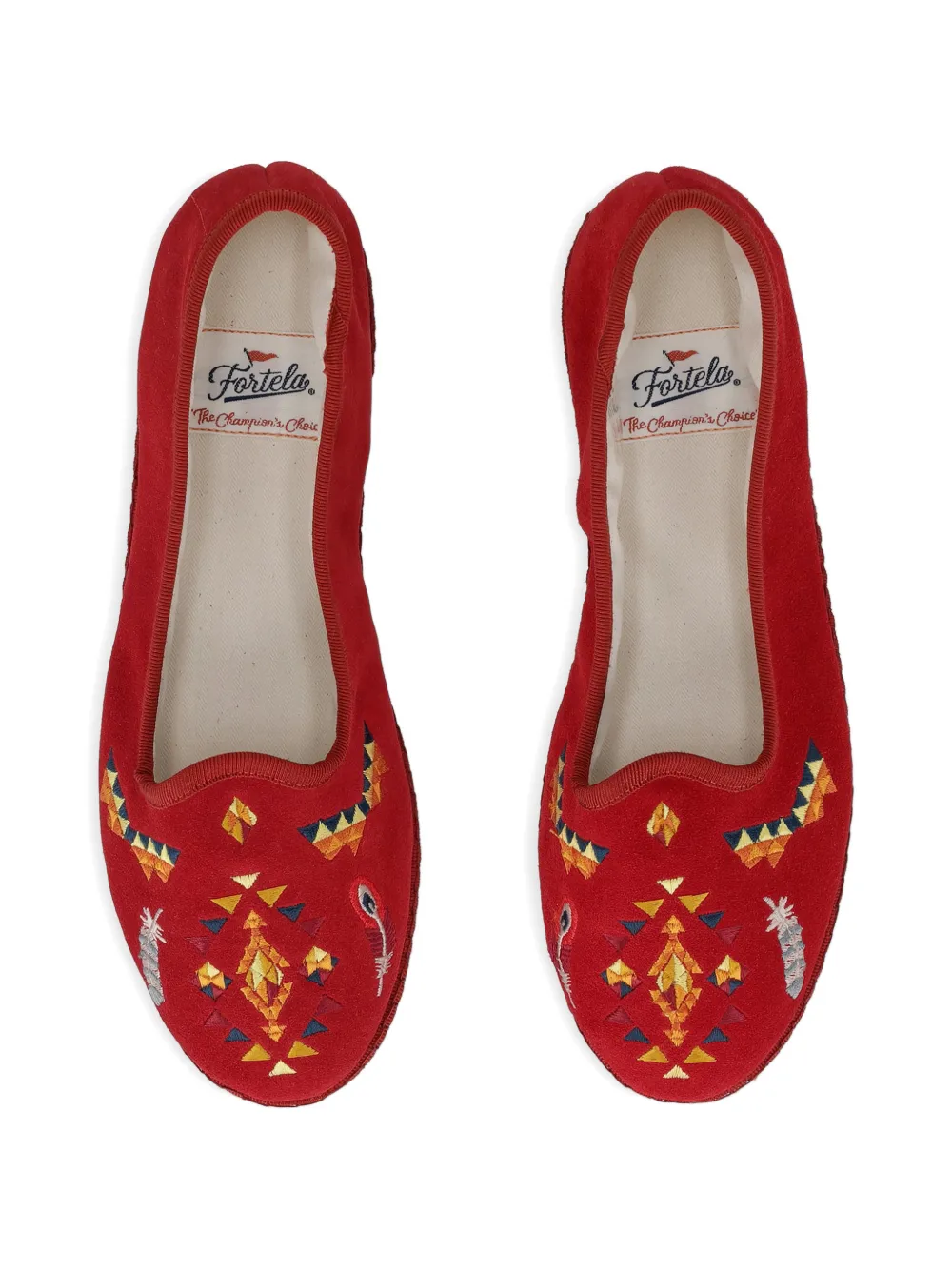  Fortela Frutate Friulane Embroidered Ballet Flats 