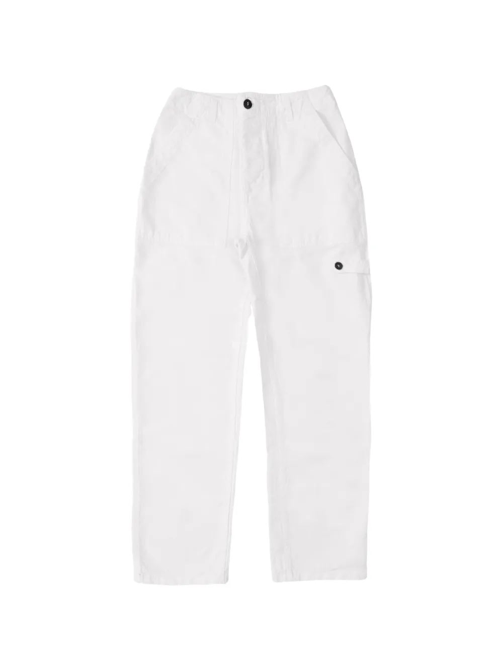 Fortela patch-pocket herringbone trousers - Bianco