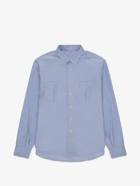 Fortela Osumi patch-pocket oxford shirt