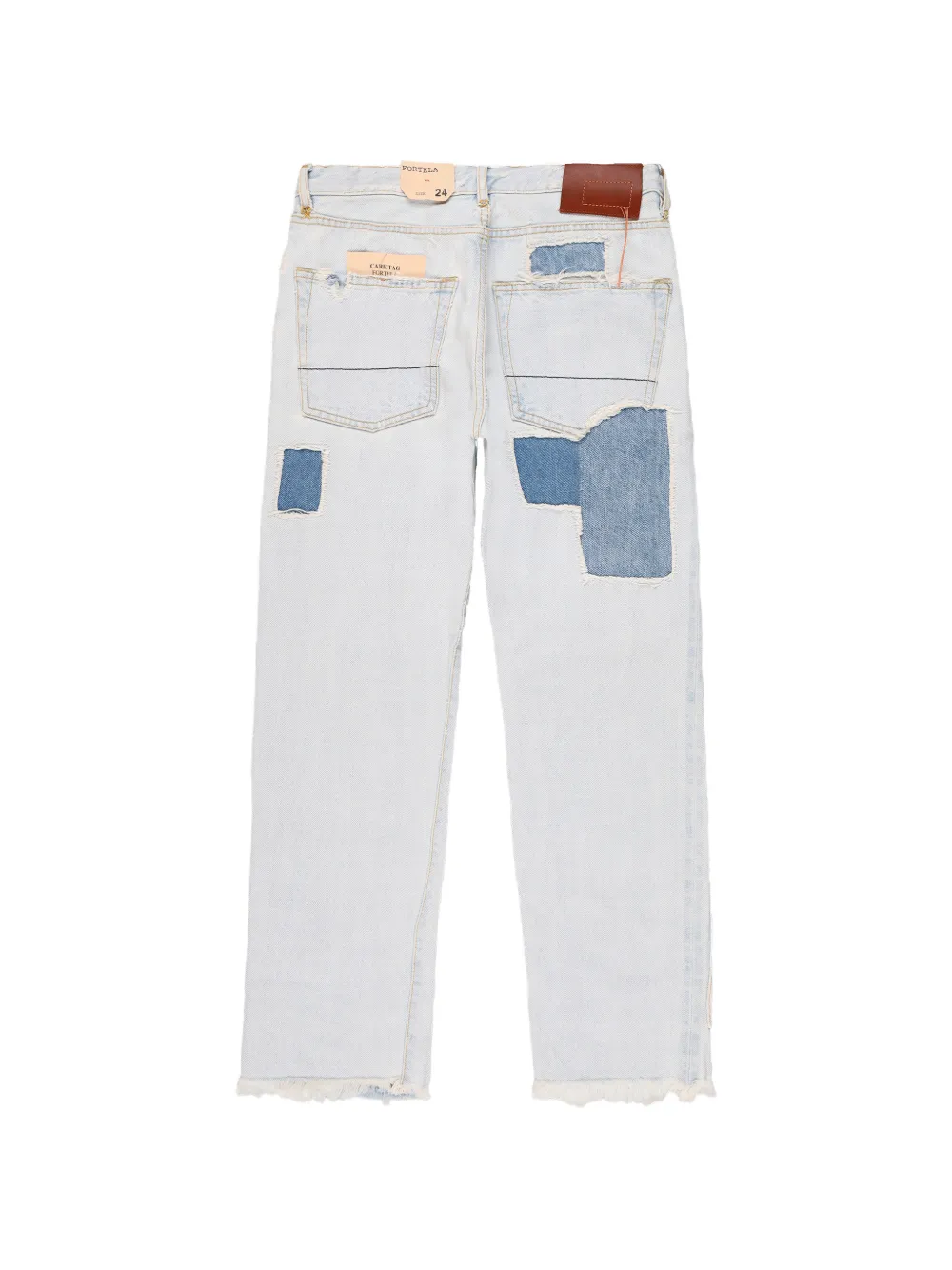  Fortela 965 John Patchwork Five-pocket Jeans - Blue 