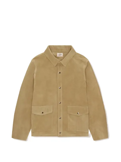 Fortela patch-pocket suede jacket