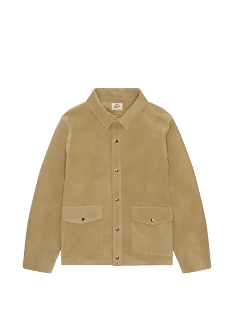 Fortela patch-pocket suede jacket