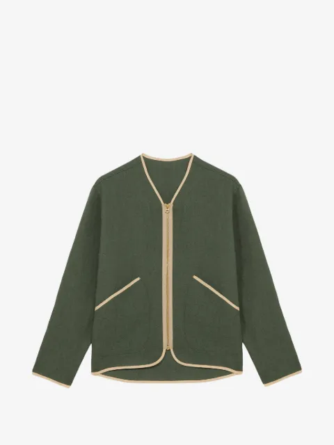 Fortela Sherpa contrast-trim zip jacket