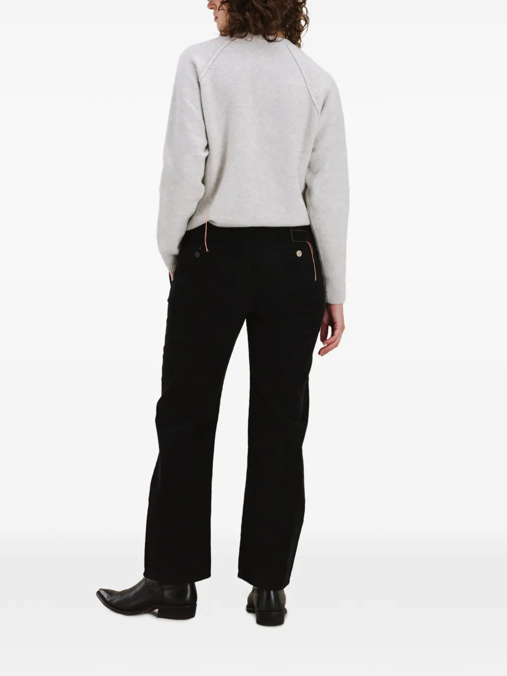 Jamie Button-Detail Trousers
