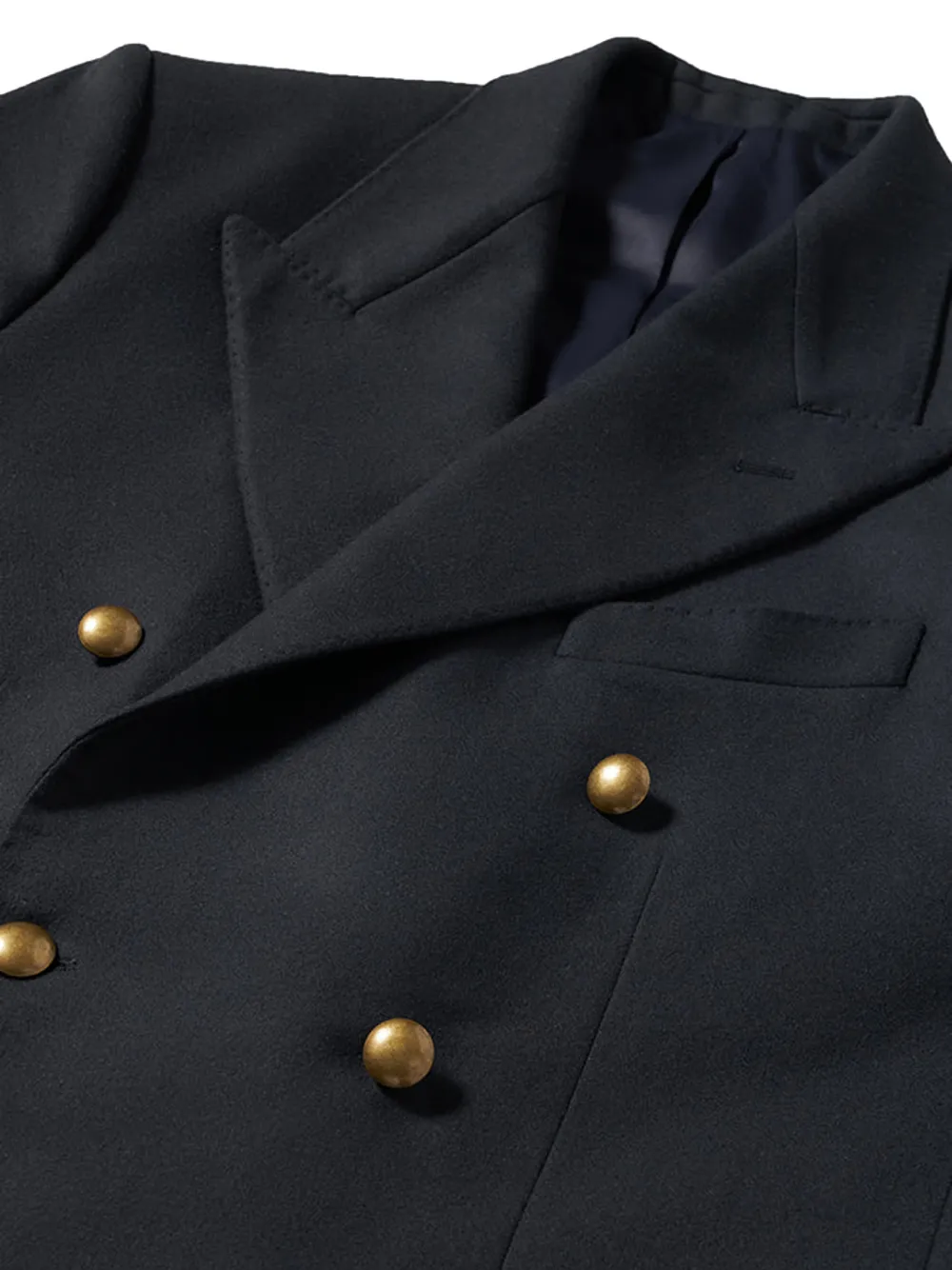 Fortela Blazer met dubbele rij knopen en klepzak Zwart