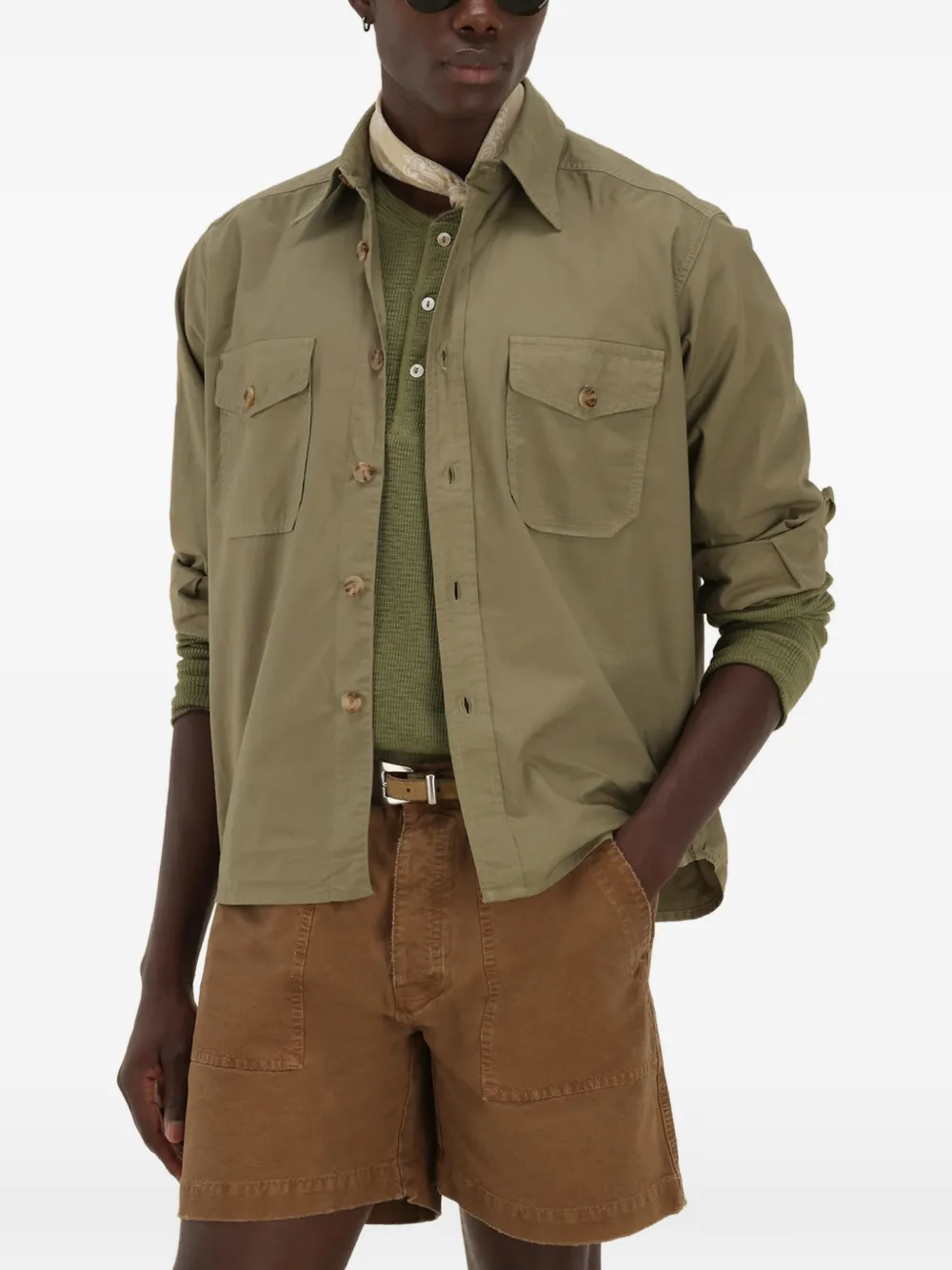 Fortela Kenny twill shirtjack Groen
