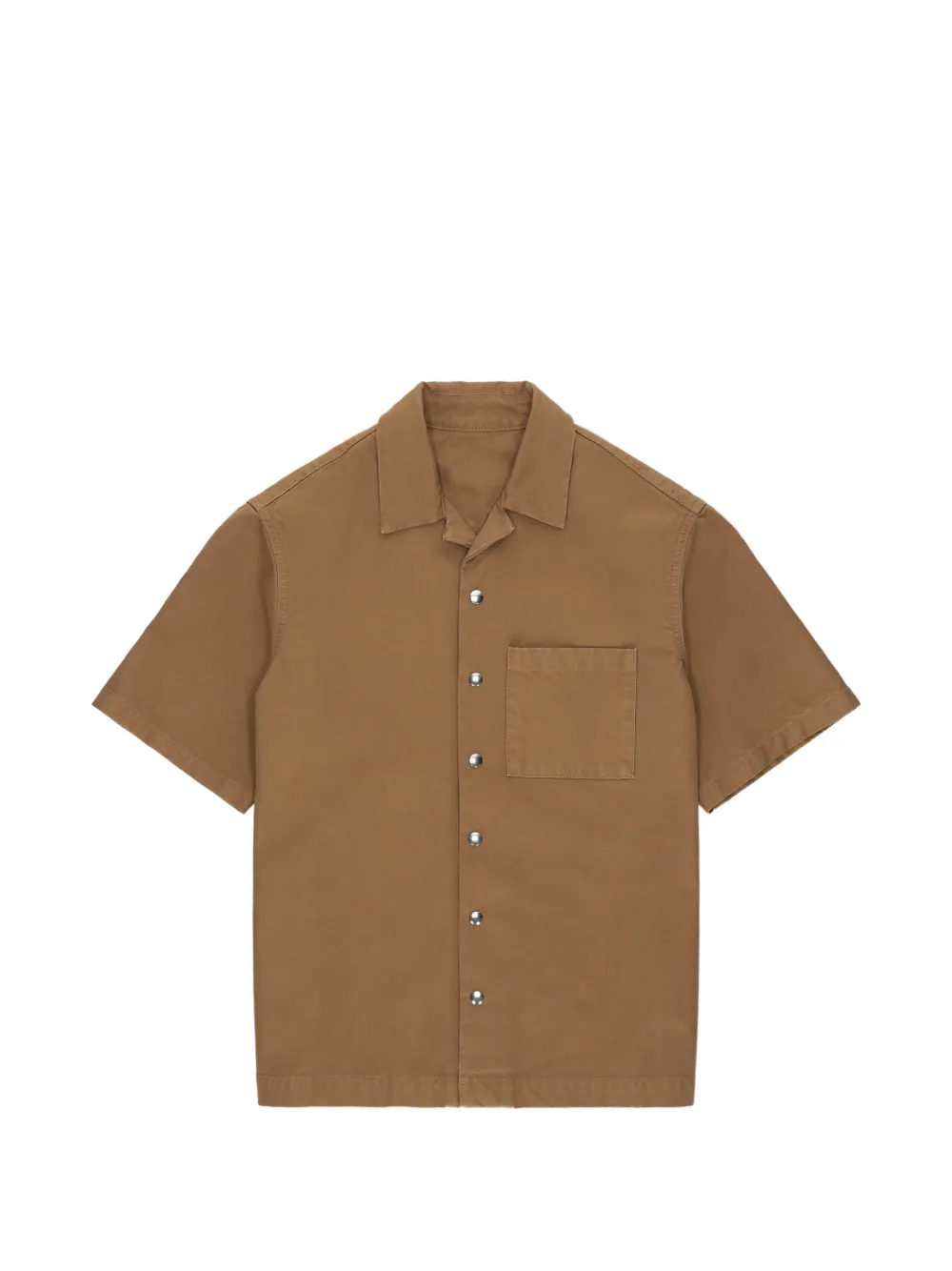 Fortela short-sleeves pocket shirt - Marrone