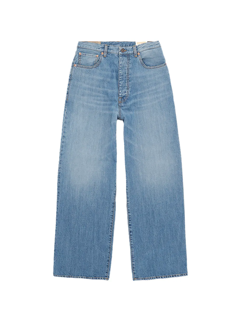 Fortela Jaron embroidered baggy jeans - Blu