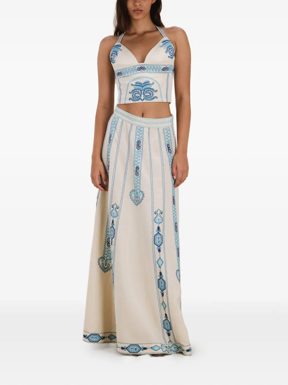  Fortela Aura Embroidered Top - Neutrals 
