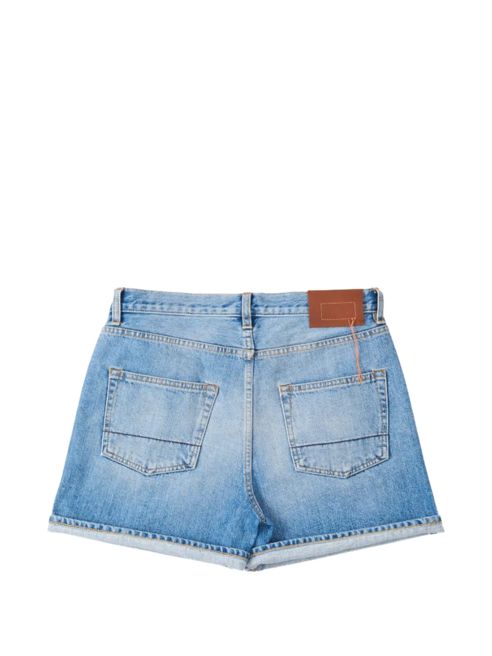 Fortela Winonaj Turn-up Denim Shorts - Blue 