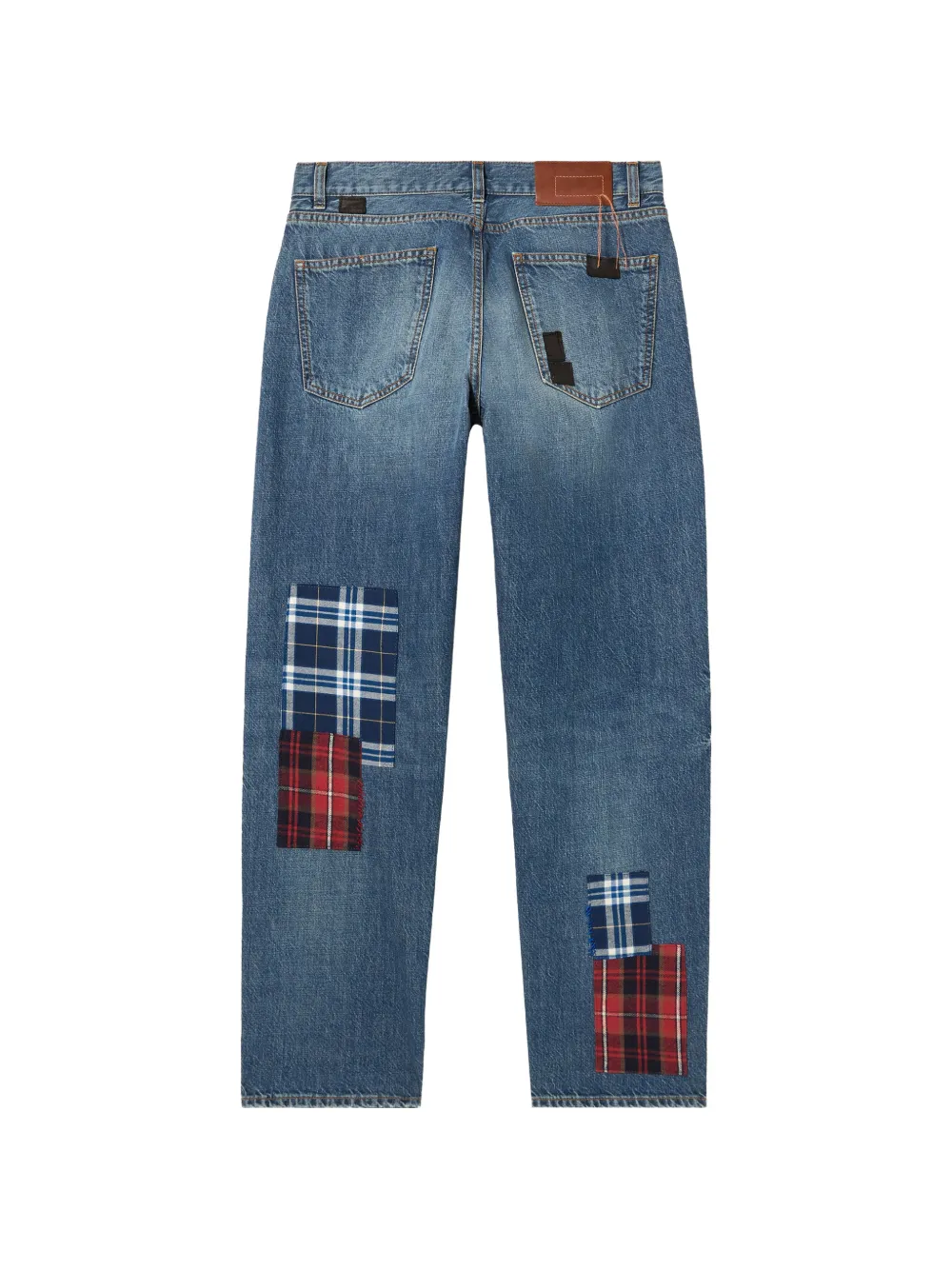  Fortela Jill Patchwork Five-pocket Jeans - Blue 