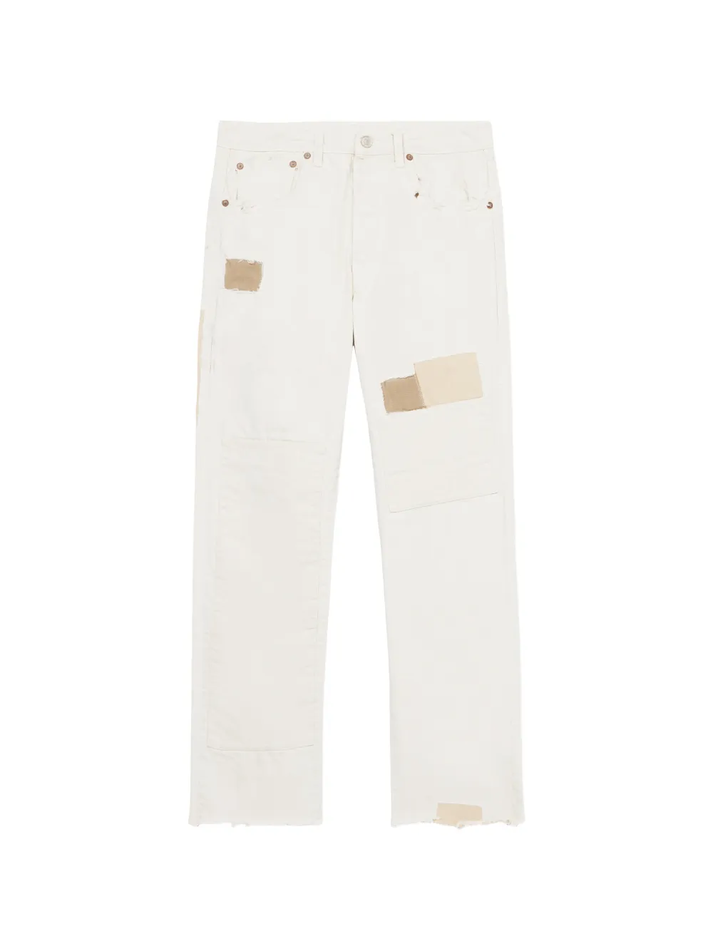 Fortela 965 John patchwork frayed jeans - Toni neutri